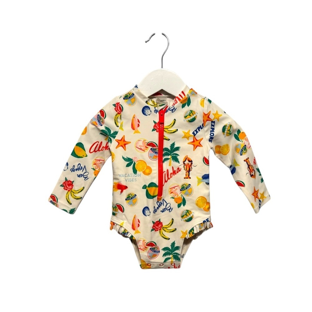 ⭐️ 5/$30 Old Navy Kids Swim Rashguard size 6-12 Months